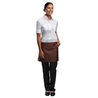 Chef Works Short Bistro Apron Chocolate