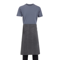 Whites Butchers Stripe Waist Apron Black/White