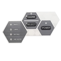 Nisbets Essentials Control Panel Sticker