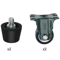 Buffalo Complete Feet & Standard Castors (Set of 4)