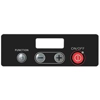 Nisbets Essentials Control Panel Sticker