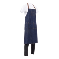 Chef Works Urban Memphis Wide Bib Apron Indigo