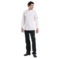 Veste de cuisine mixte Chaud Devant Hilton Poco manches longues blanche 3XL
