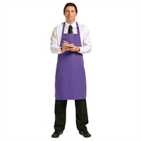Le Chef Polycotton Bib Apron Purple