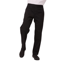 Chef Works Black Recycled Lightweight Chef Trousers