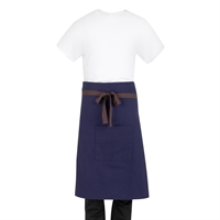 Southside Cotton Canvas Bistro Apron Navy Blue