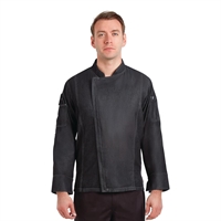 Chef Works Urban Gramercy Unisex Denim Chef Jacket Black XS