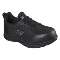 Skechers Womens Sure Track Jixie Safety Shoes with Toe Cap Black