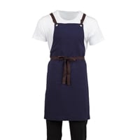 Southside Cotton Canvas Bib Apron Navy Blue
