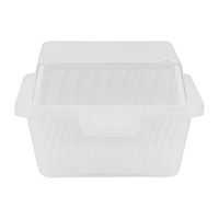 FSG Returnables Small Burger Boxes Clear 500ml (24 Pack)