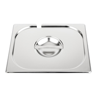 Couvercle inox avec encoche Vogue GN 1/2