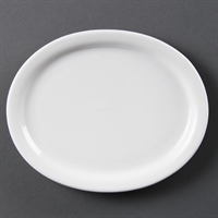 Olympia Whiteware Oval Platters 202mm (6 Pack)