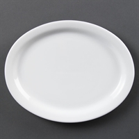 Assiettes ovales blanches Olympia 250mm