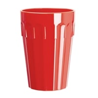 Olympia Kristallon Polypropylene Tumblers Red 260ml (12 Pack)
