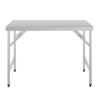 Vogue Stainless Steel Folding Table 1200mm - CB905 - Nisbets