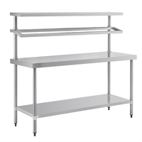 Vogue Stainless Steel Prep Station With Gantry 600(D)mm