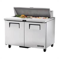 True Salad Prep Counter 2 doors - 12x1/6 GN pan top