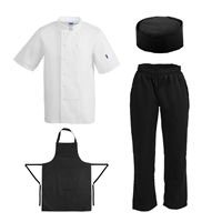 Whites Unisex Chef Clothing Bundle 6
