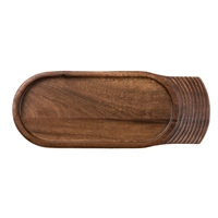 Churchill Single Handled Medium Wooden Boards 355mm (4 Pack)