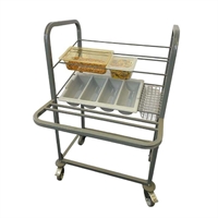 Craven Steel Condiment, Cutlery and Tray Dispense Trolley