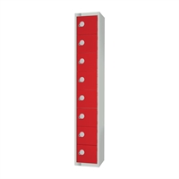 Elite Eight Door 300mm Deep Lockers Red