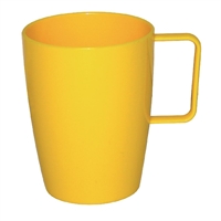 Olympia Kristallon Polypropylene Handled Beakers Yellow 348.7ml (12 Pack)