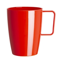Olympia Kristallon Polypropylene Handled Beakers Red 348.7ml (12 Pack)