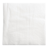Serviettes cocktail blanches 2 plis Fasana 240mm (Lot de 1500)