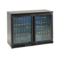 Gamko Bottle Cooler with Double Hinged Doors 275Ltr Black