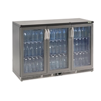 Gamko Bottle Cooler with 3 Hinged Doors 315 Ltr Stainless Steel