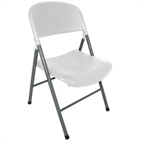 Bolero Foldaway Utility Chairs White (2 Pack)