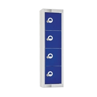 Elite Four Door Personal Effects Lockers Blue