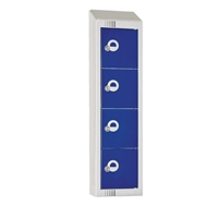 Elite Four Door Personal Effects Lockers Blue