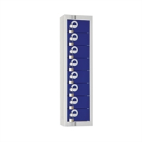 Elite Eight Door Personal Effects Lockers Blue
