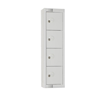 Elite Four Door Personal Effects Lockers Grey