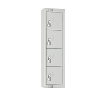Elite Four Door Personal Effects Lockers Grey