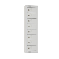 Elite Eight Door Personal Effects Lockers Grey