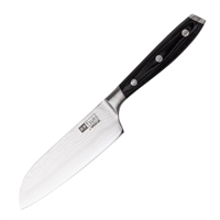 Vogue Tsuki Series 7 Santoku Knife Black 12.7cm