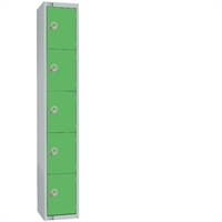 Elite Five Door 300mm Deep Lockers Green