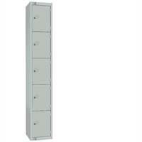 Elite Five Door 450mm Deep Lockers Grey