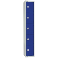 Elite Five Door 450mm Deep Lockers Blue
