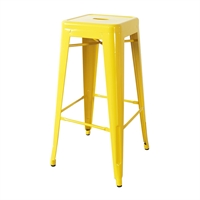 Bolero Bistro Yellow Steel&nbsp;High Stool (4 Pack)