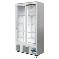 Polar G-Series Upright Back Bar Cooler With Double Sliding Doors 490Ltr
