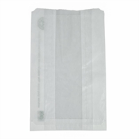 Vegware Compostable Glassine Hot Food Bags With NatureFlex Window Large ( 500 Pack)