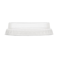 Vegware composteerbare platte deksels zonder gat 20cl (1000 stuks)