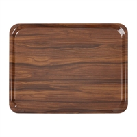 Cambro Capri Melamine Rectangular Trays Walnut 360x460mm (24 Pack)