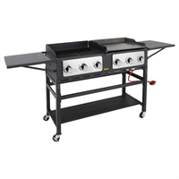 Buffalo 6 Burner Combi BBQ Grill and Griddle