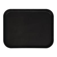Cambro Camtread Fibreglass Rectangular Non-Slip Tray Black 355x457mm