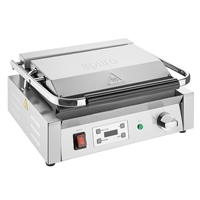 Apuro Large Contact Grill Flat Plates with Timer