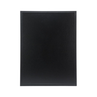 Ardoise murale cadre en bois noir avec feutre craie et fixations Securit 60x80cm